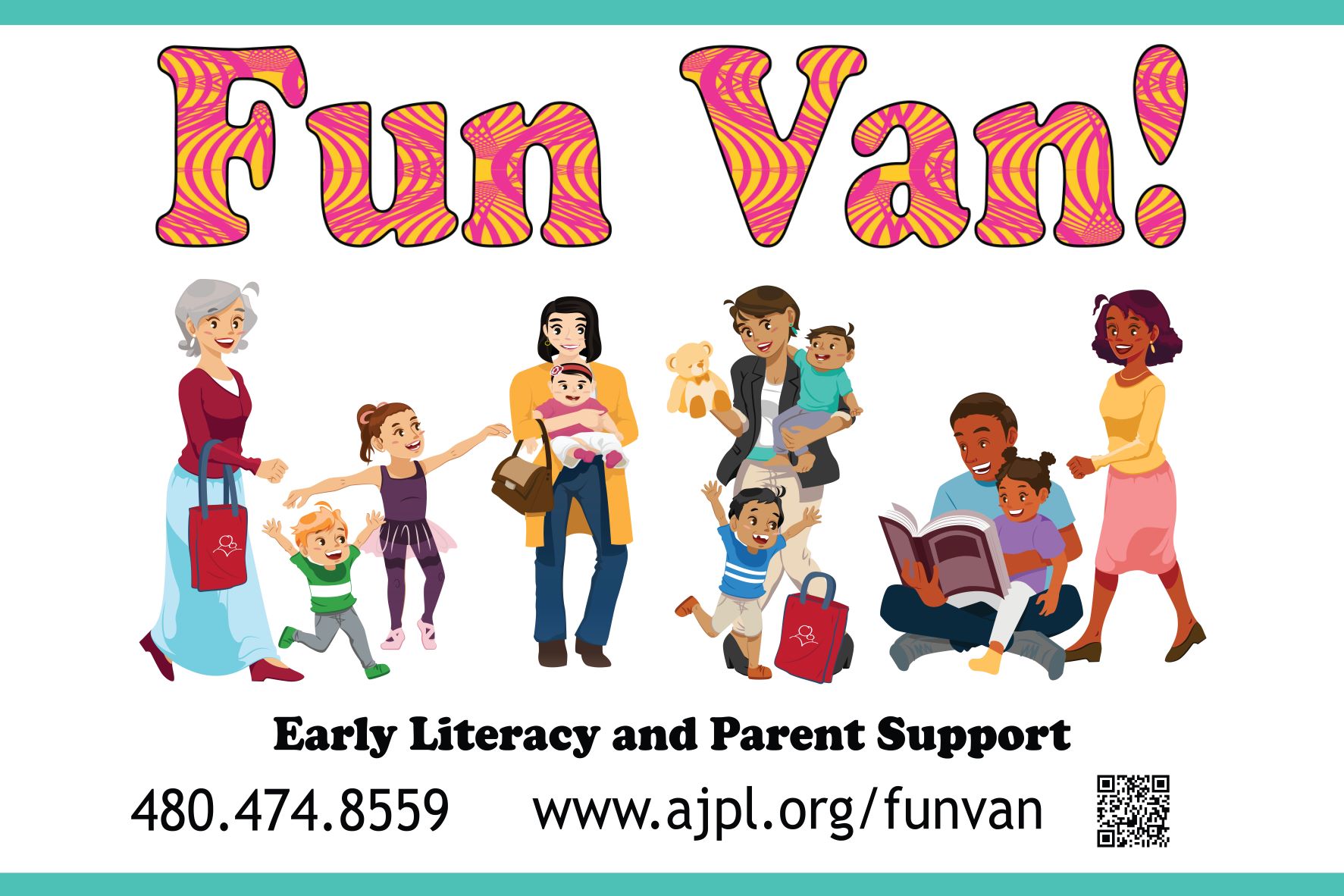 graphic design of fun van families
