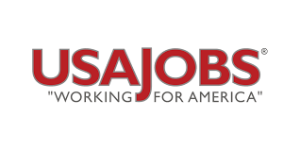 USAJOBS logo with the tagline "Working for America