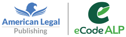 American Legal Publishing and eCodeALP logos side by side
