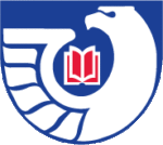 Eagle emblem with an open book in the center