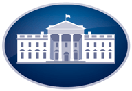 White House illustration with an American flag on top