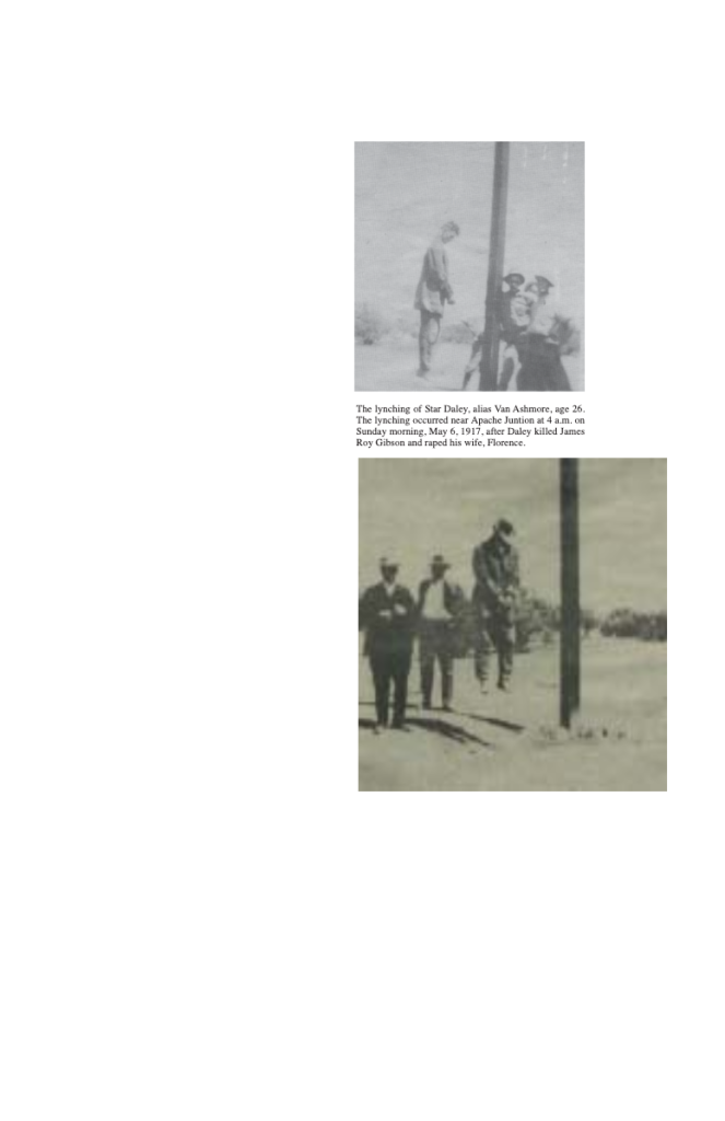 Lynching of Star Daley near Apache Junction May 6 1917
