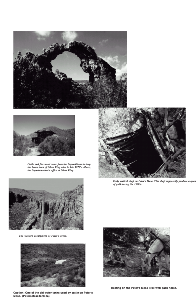 Black and white collage of historical sites in Peter's Mesa