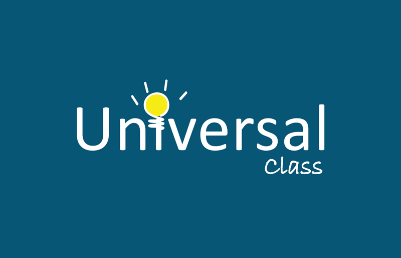 Universal Class logo featuring a light bulb and text